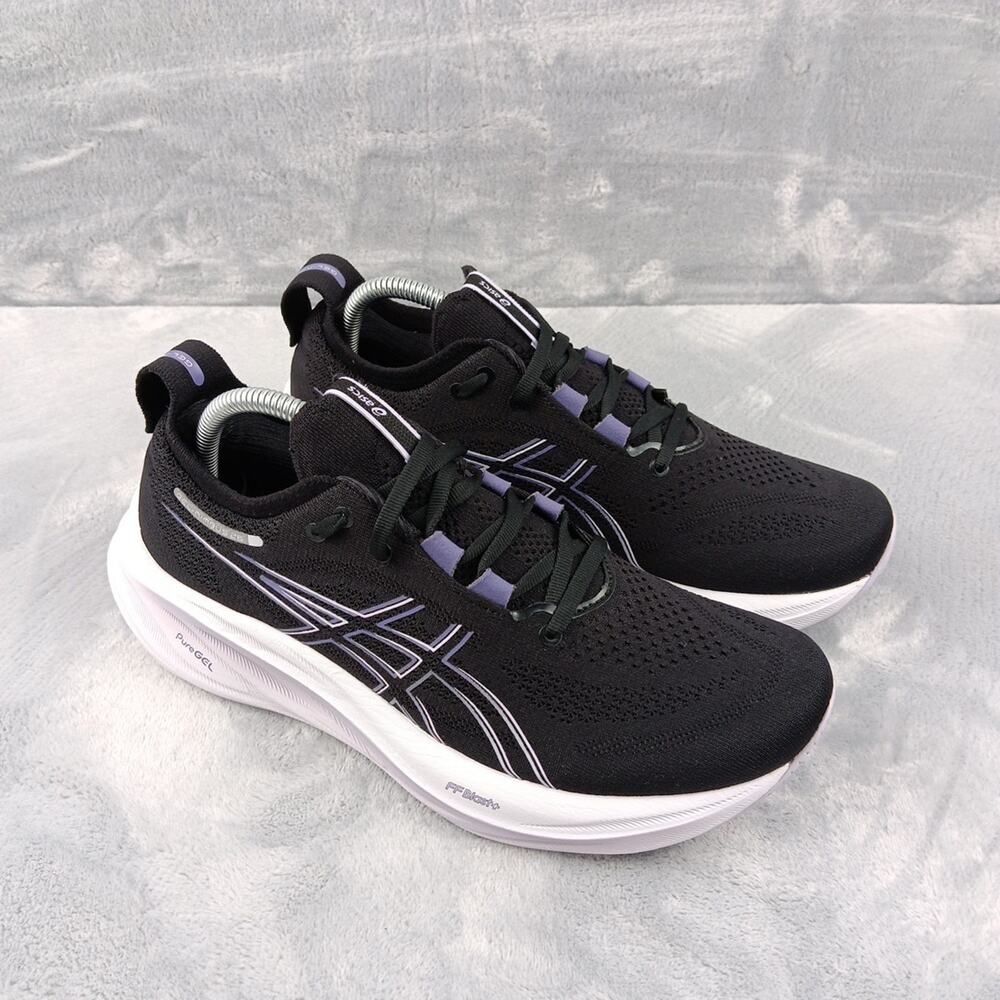 ASICS Gel Nimbus 26 Women's Running Shoes Black Purple US 9